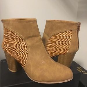 Tan booties
